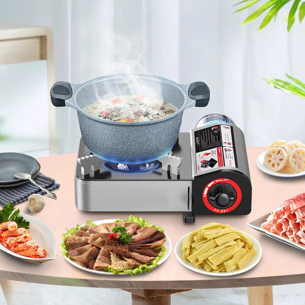 Alloet Single Burner Butane Stove Windproof Indoor Outdoor
