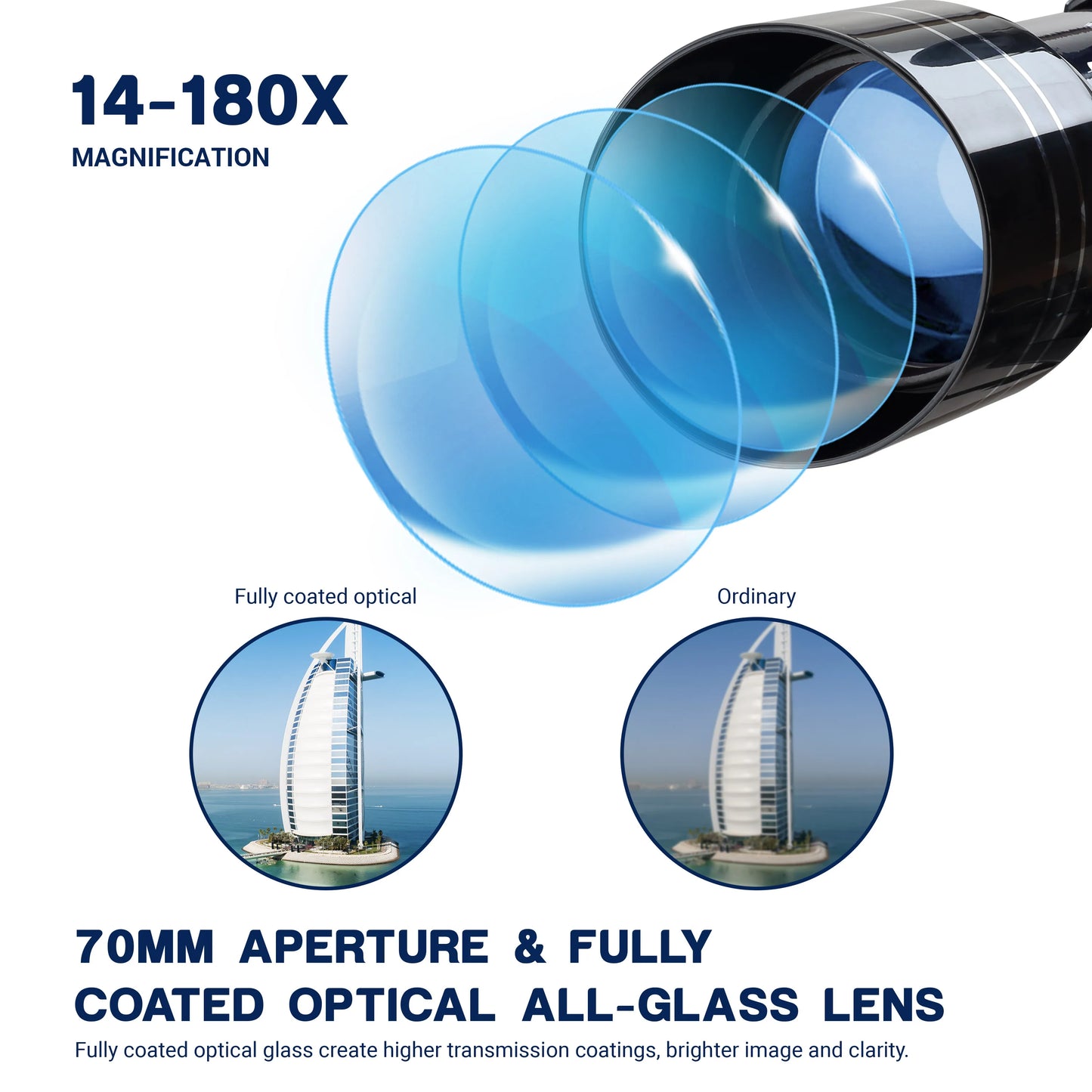 Telescope 36070 With High Tripod Mobile Holder Moon