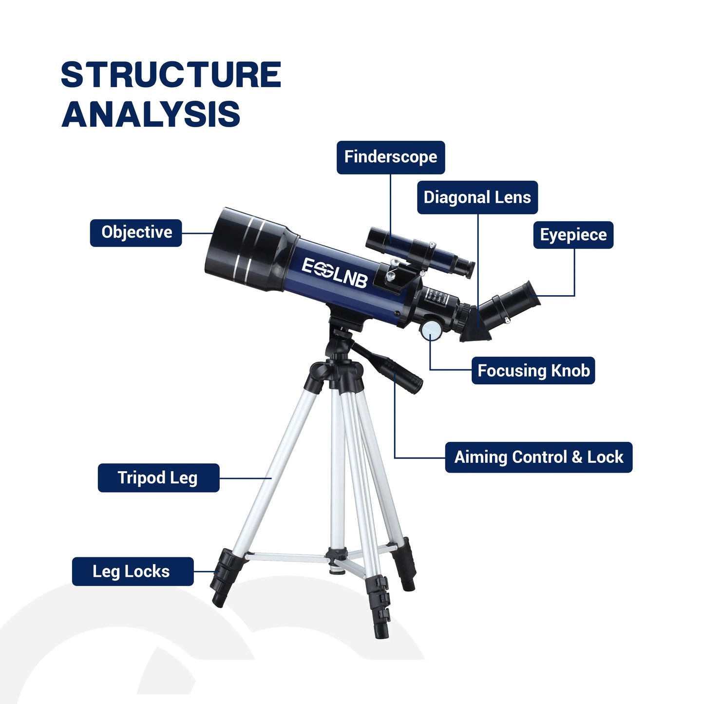 Telescope 36070 With High Tripod Mobile Holder Moon