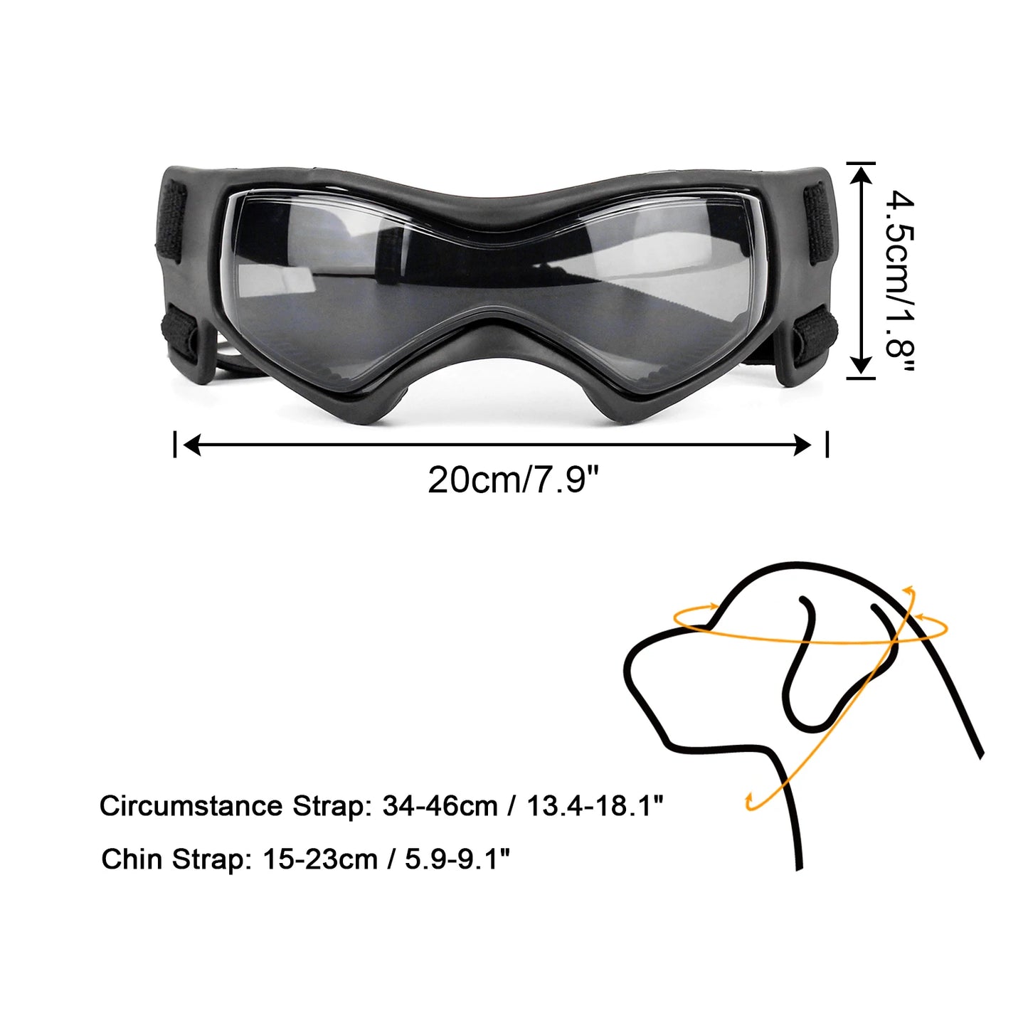 Dog Travel Adjustable Goggles Protective Sunglasses For Dogs