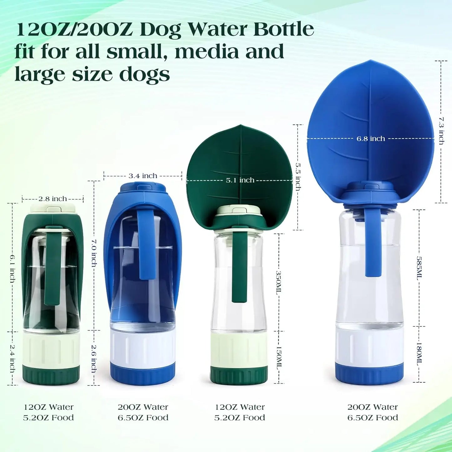 Portable Dog Water Bottle With Leak Proof Drinking Cup