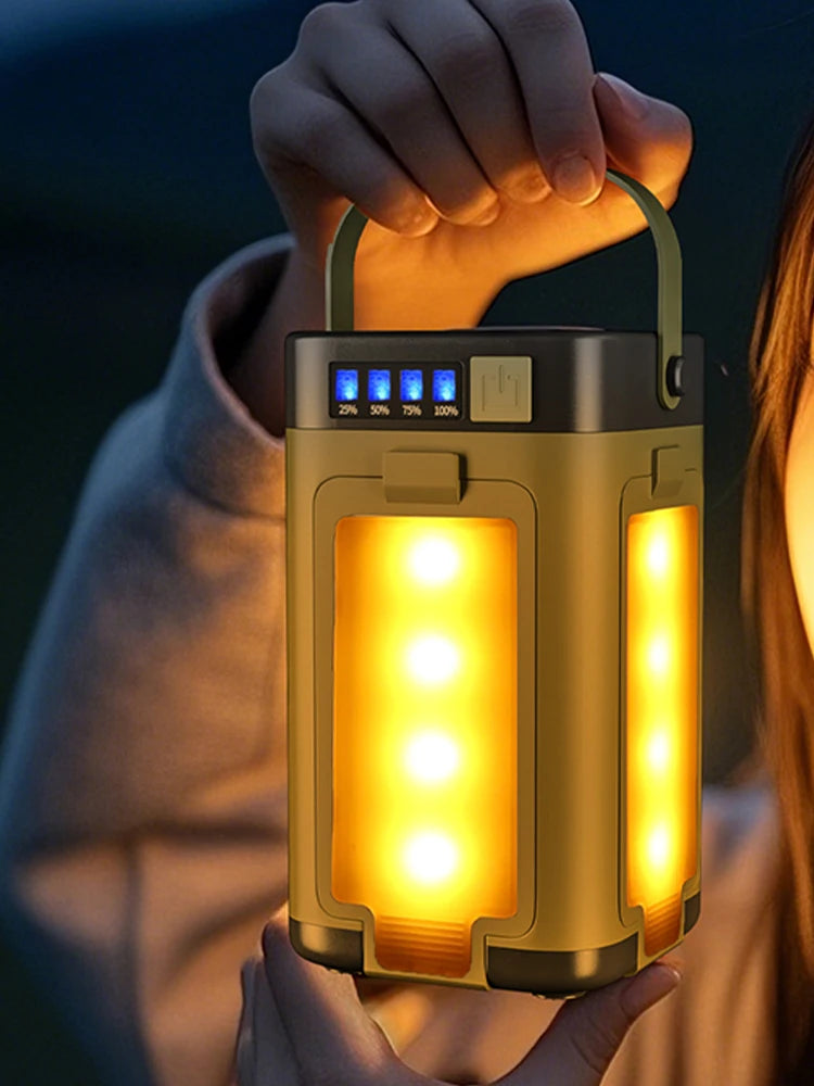 APWIKOGER Rechargeable Lantern Power Bank For Camping Hiking