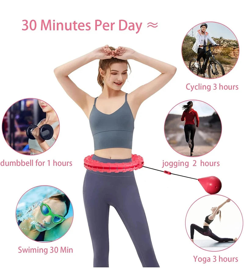 Weighted Fitness Circle Hoops For Waist And Abdomen