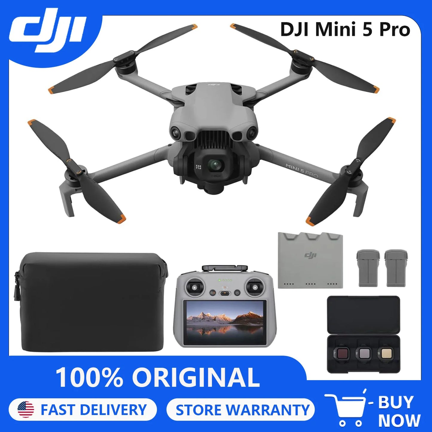 DJI Mini 5 Pro Drone 4K With Camera Fly More