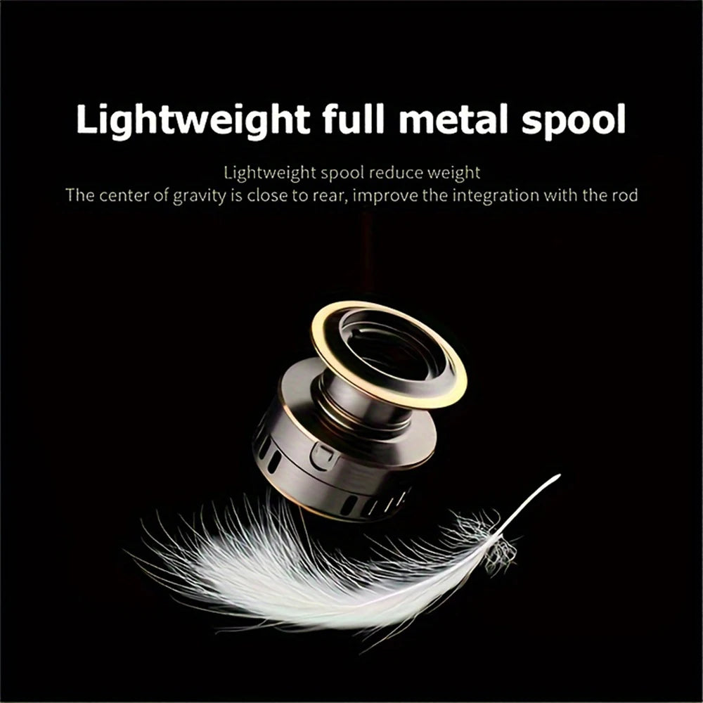 Spinning Reel Five Point Two To One Gear Metal Spool