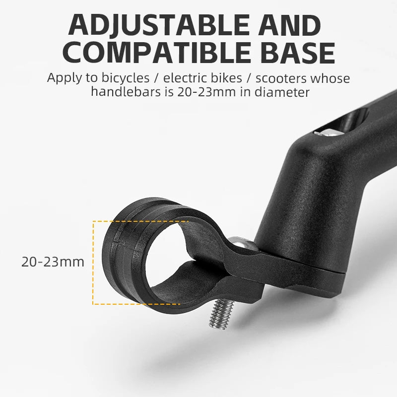 ROCKBROS Adjustable Handlebar Rear View Mirror For Bikes Scooters