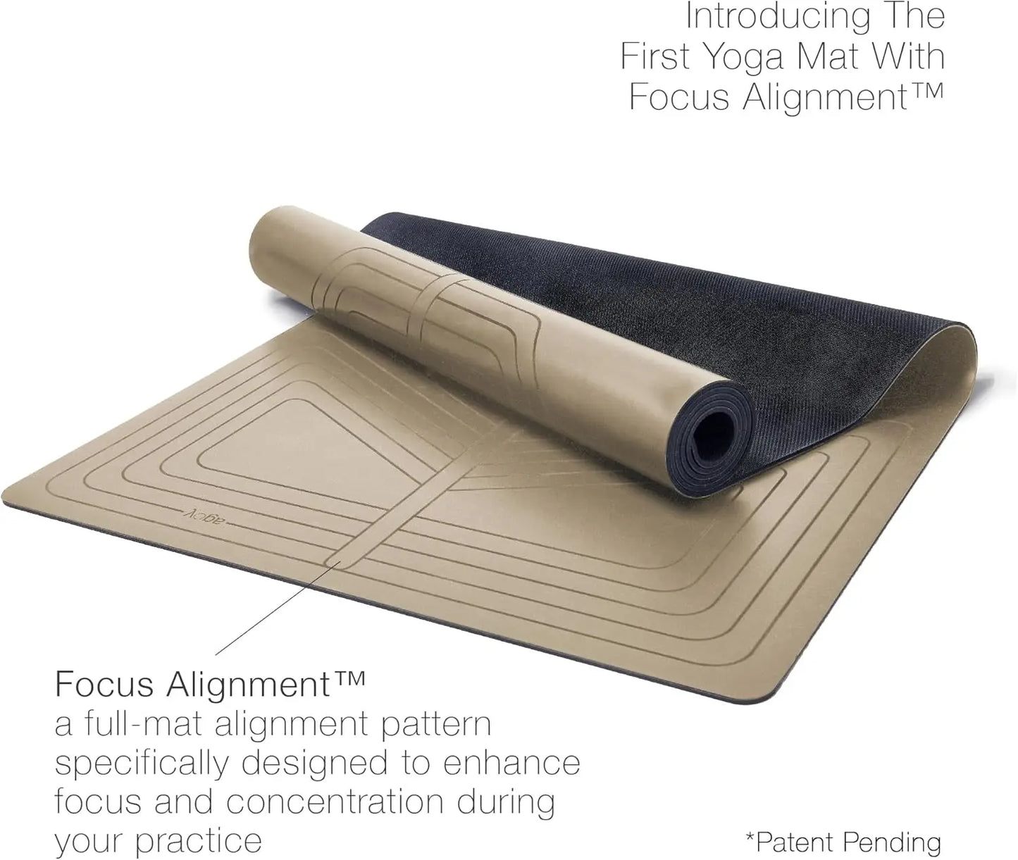 Premium Non Slip Yoga Mat With Laser Etched Alignment Grip