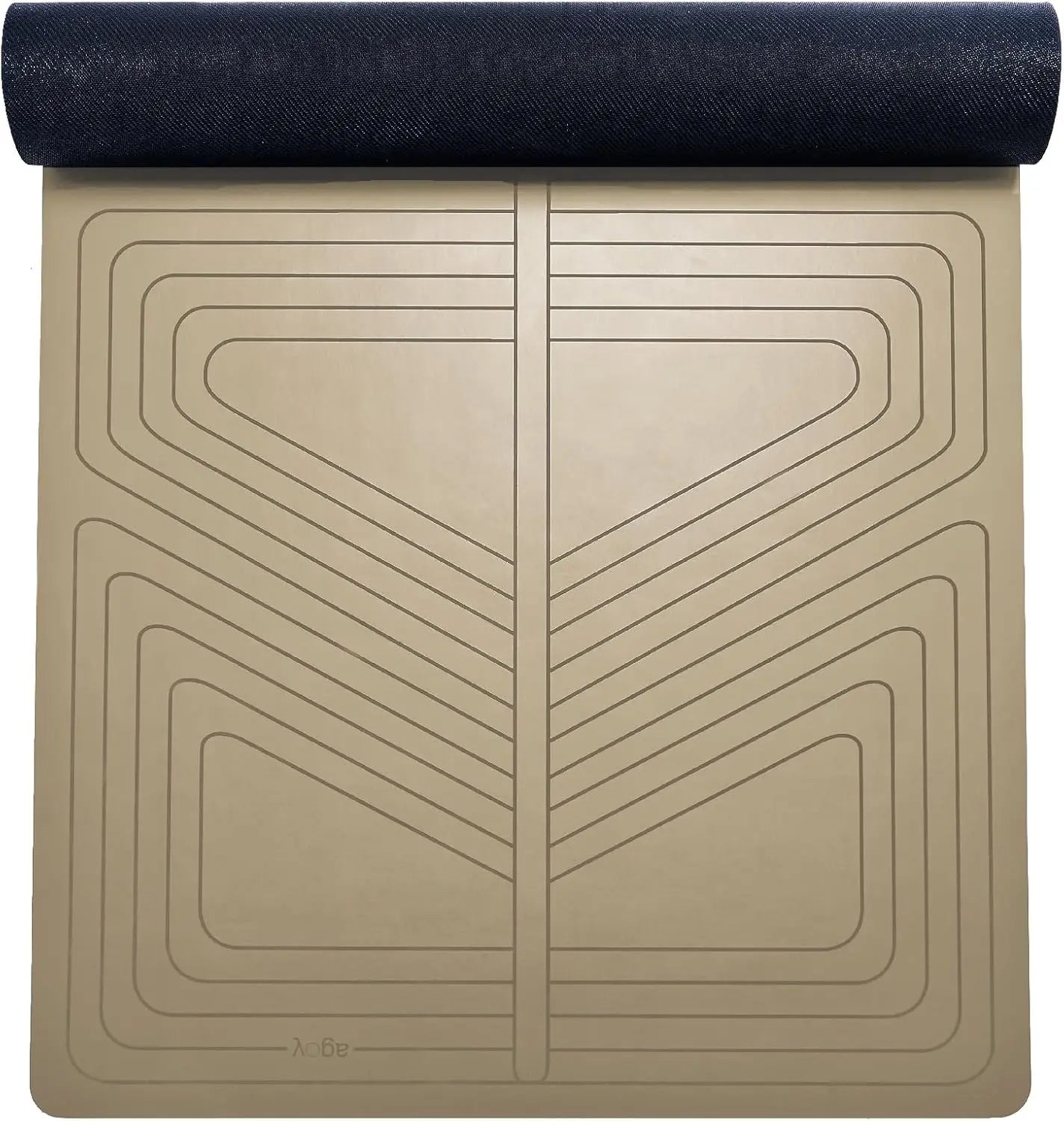 Premium Non Slip Yoga Mat With Laser Etched Alignment Grip