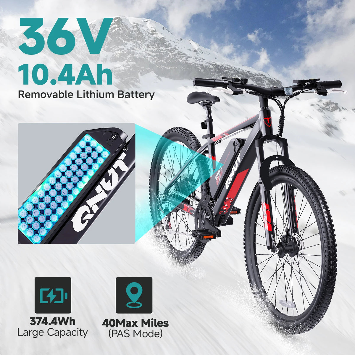 QNUT Victor 3.0 Mountain Electric Bike 1000W