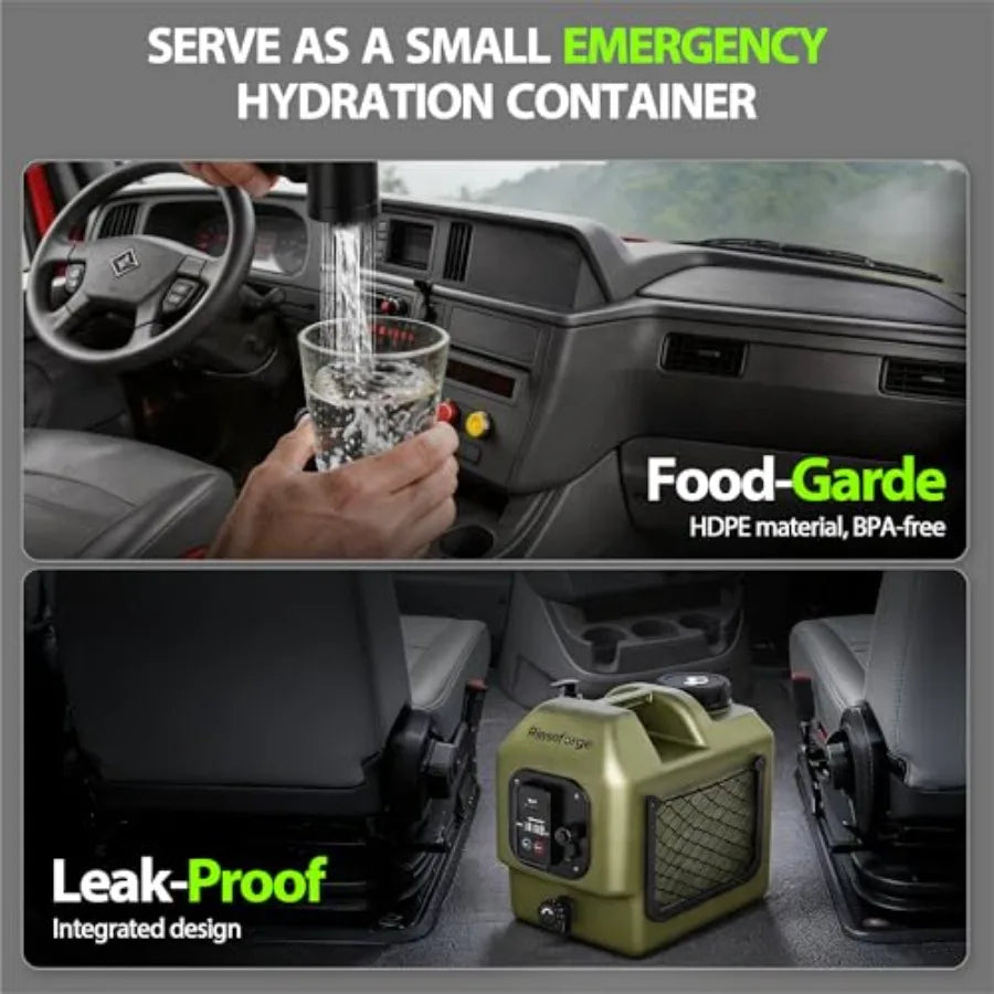 Camping Portable Bucket Shower With 5 Gallon Water Tank