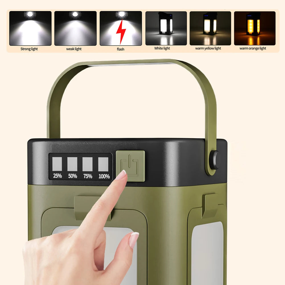 APWIKOGER Rechargeable Lantern Power Bank For Camping Hiking