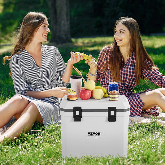Portable Insulated Hard Cooler 54 Can Capacity Cupholder
