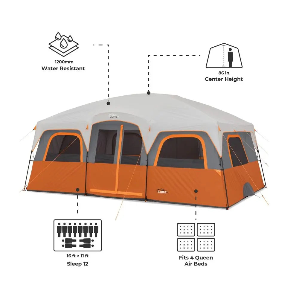 YTYIN Family Cabin Tent For Car Camping