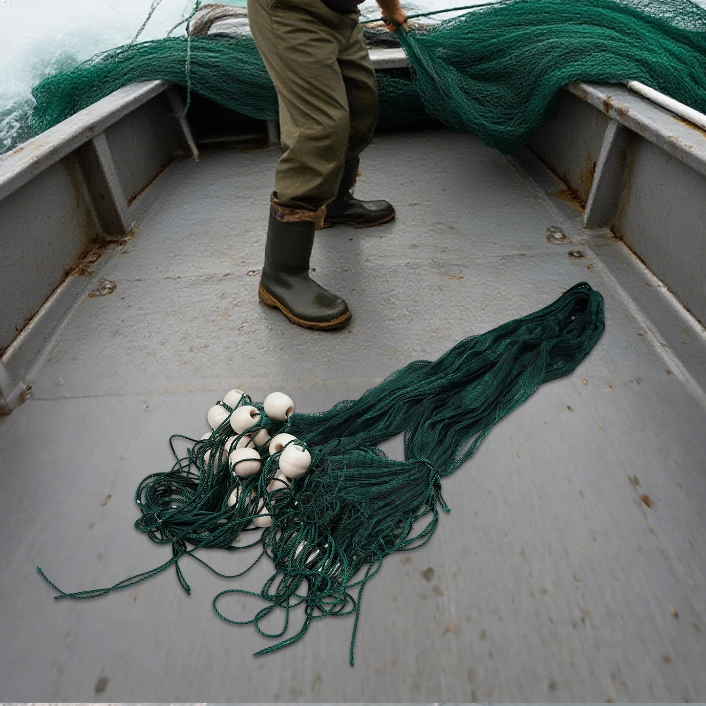 Bymaocar Fishing Drag Net With Weights And Floats