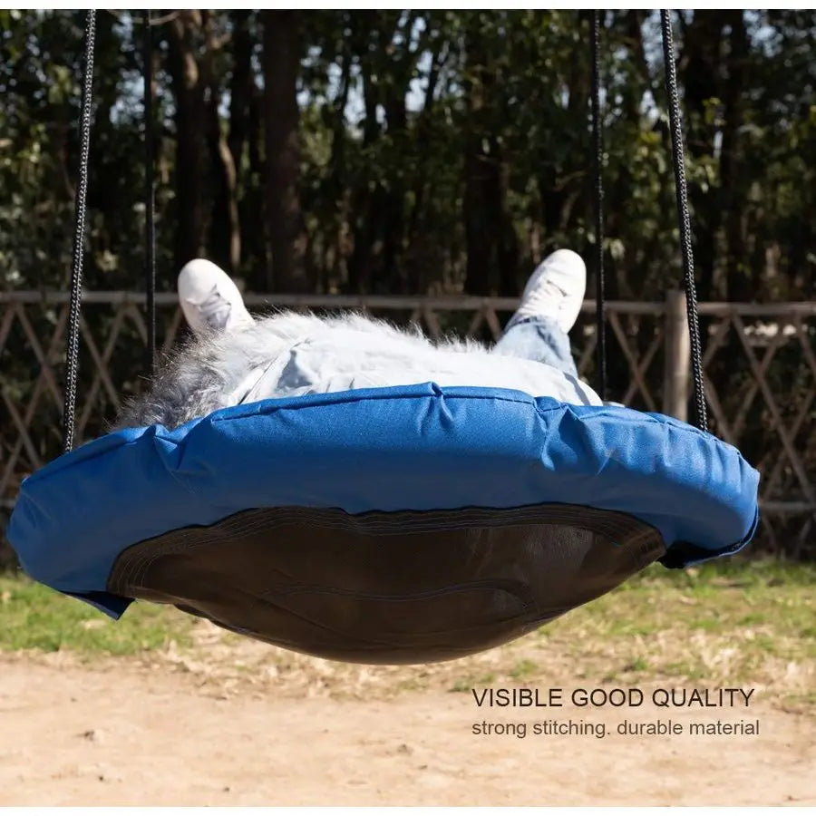 Boat Swing Hanging Hammock Lounger for Backyard and Park