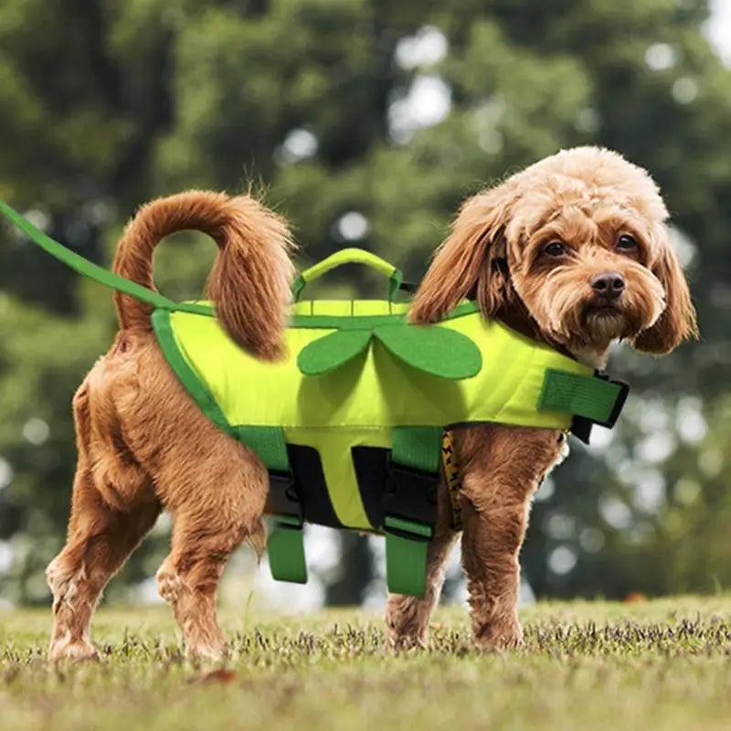 Dog Life Vest Ripstop Waterproof With Handle for Boating