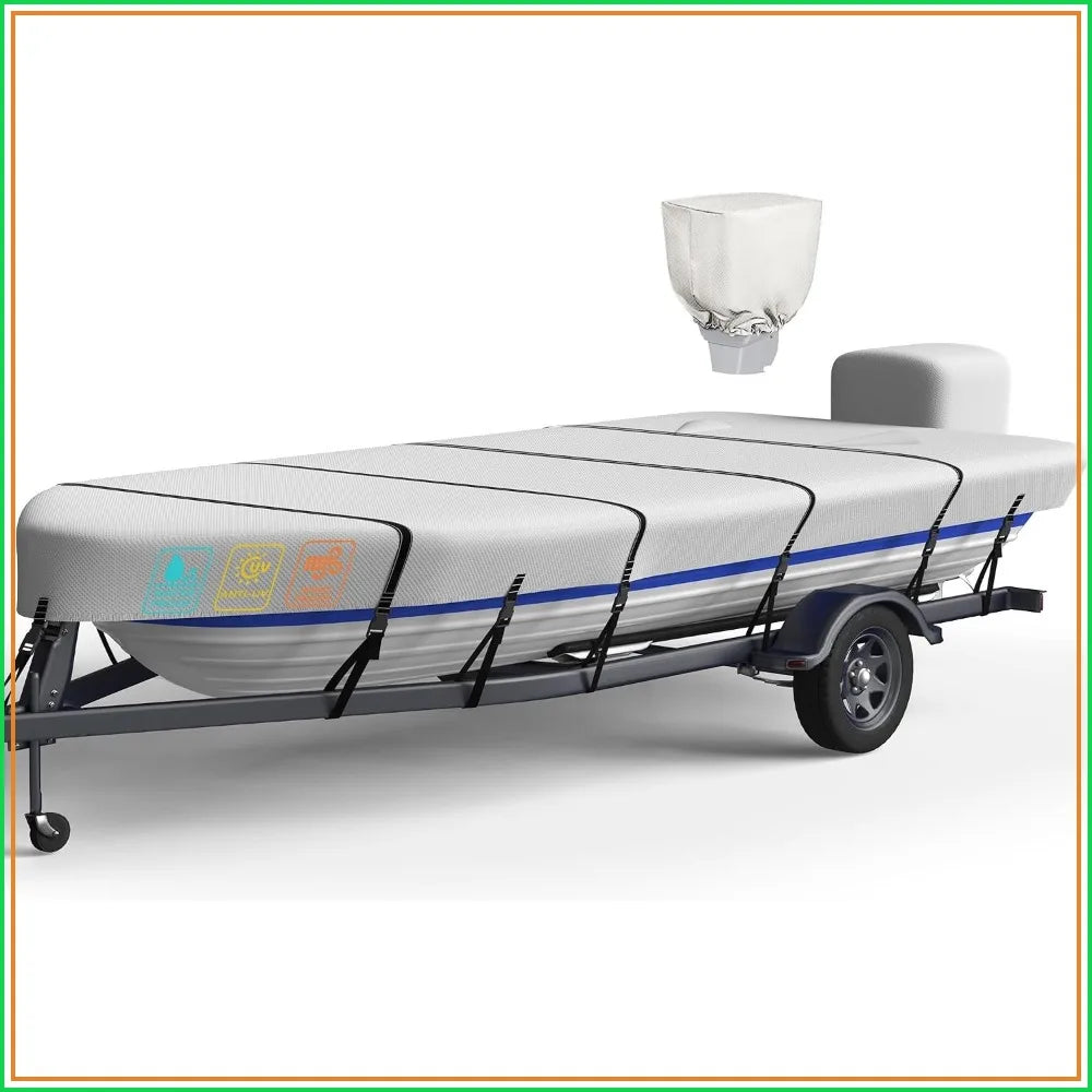 Heavy Duty Jon Boat Cover 5-Layer 1200D Waterproof