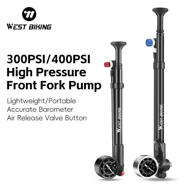 West Biking 400 PSI Bicycle Air Pump High Pressure