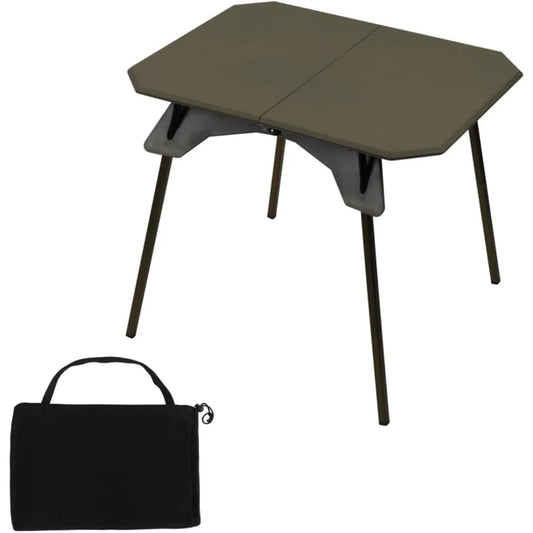 XIUWO Folding Camping Table Wood Portable Outdoor Table