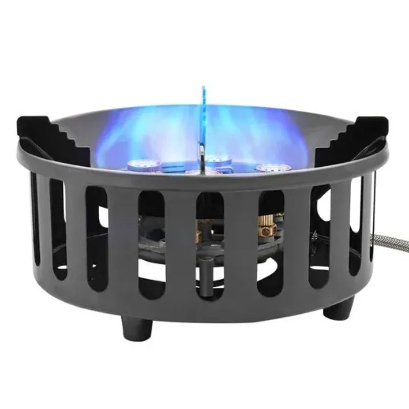 Portable Camping Stove With 3 Adapters 72000 BTU Windproof