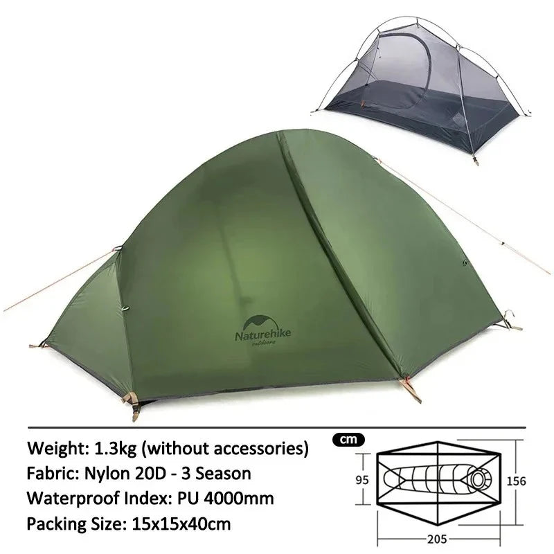 Naturehike Ultralight One Person Camping Tent Waterproof