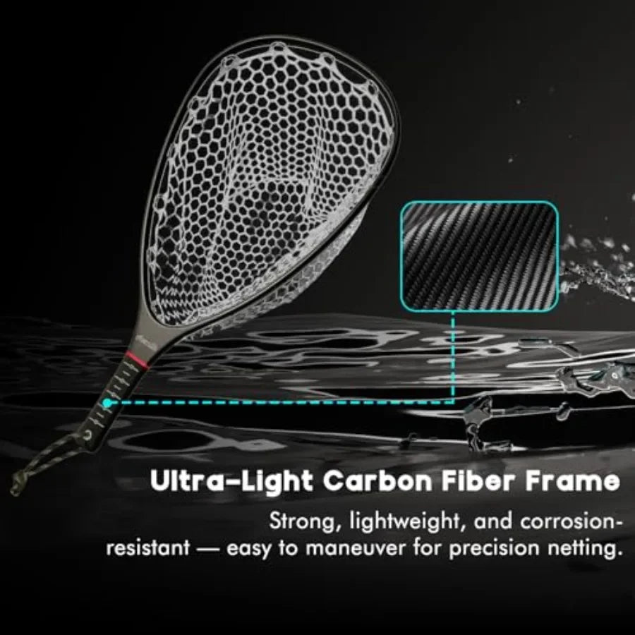 Fly Fishing Landing Net With Carbon Fiber Frame