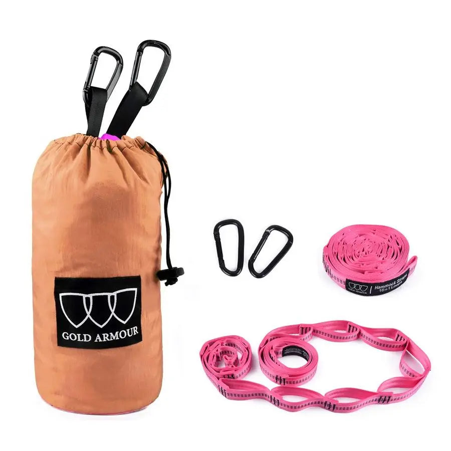 Camping Hammock Double Portable Gear With Tree Straps