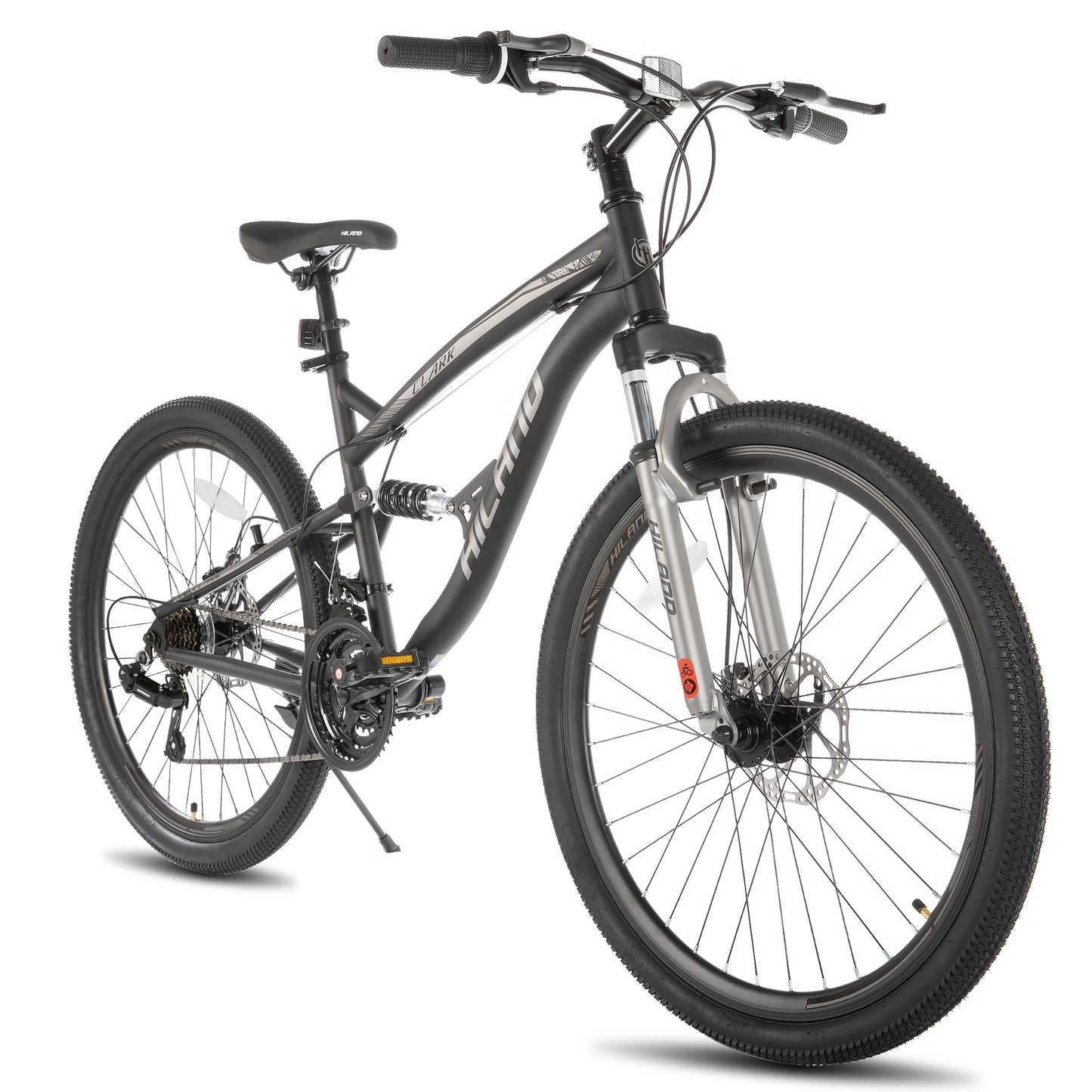 Hiland Full Suspension Mountain Bike Dual Disc Brakes