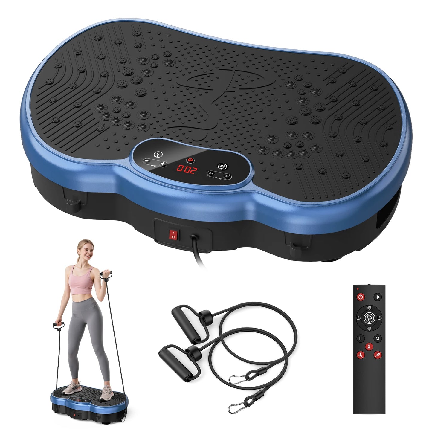 HTM Fitness Vibration Plate Calorie Tracking Body Plate