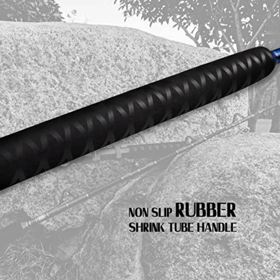 Heavy Saltwater Offshore Trolling Rod With Rollers