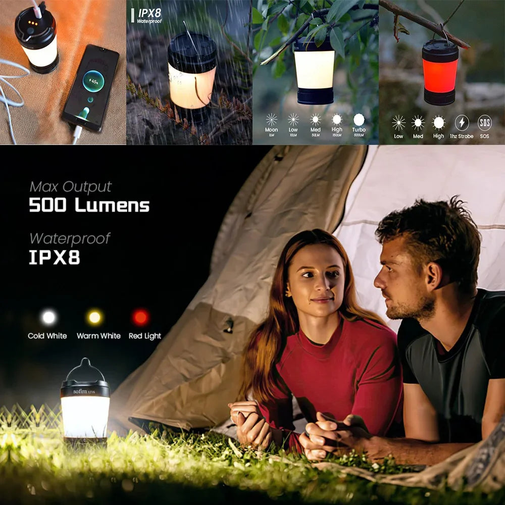Sofirn LT1S USB C Rechargeable Camping Emergency Lantern