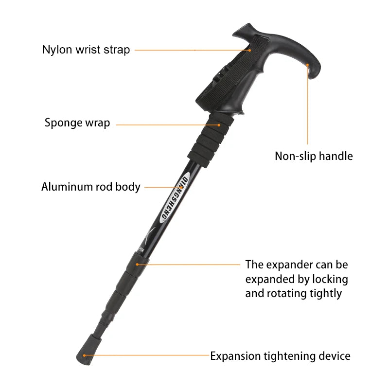 WEST TUNE Outdoor Folding Trekking Pole