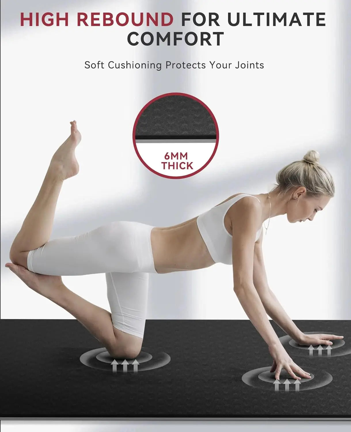 Yoga Mat Non Slip Exercise Mat For Home Workouts