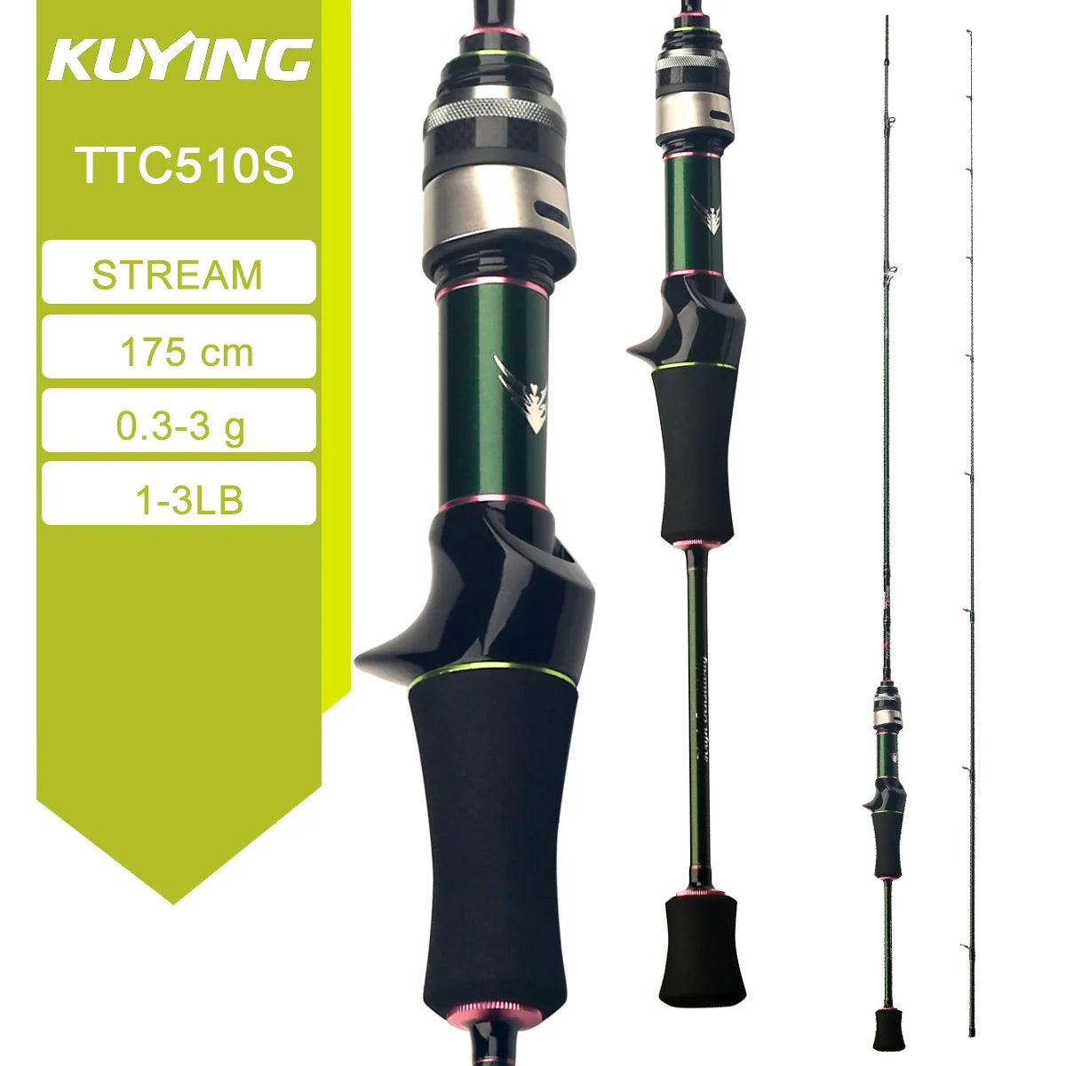 Kuying Teton Stream Spinning Rod Carbon Fuji Fast Action