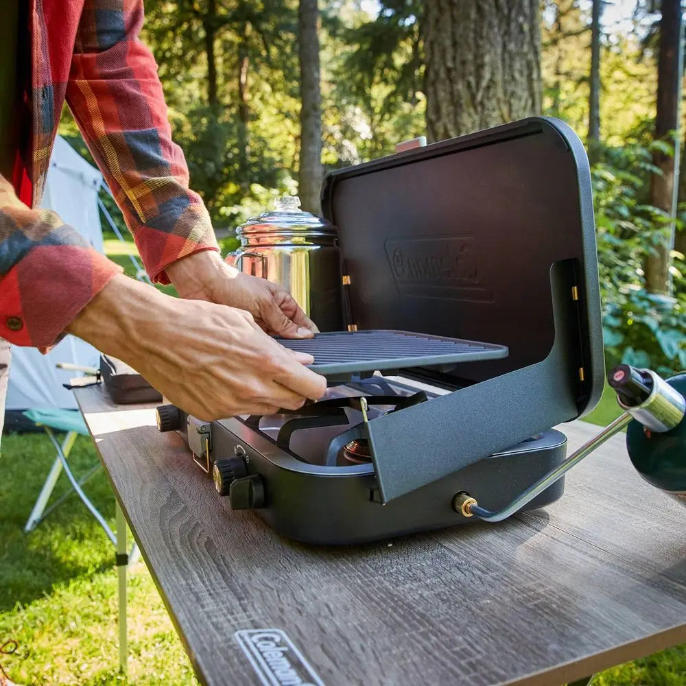 YTYIN 3in1 Propane Camping Stove Grill Griddle