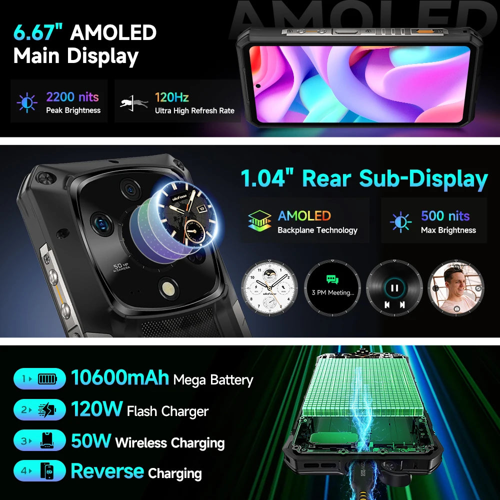 Ulefone Armor 28 Ultra AI 5G Rugged Phone 1TB ROM 32GB RAM