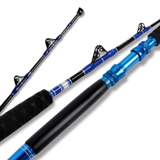 Heavy Saltwater Offshore Trolling Rod With Rollers