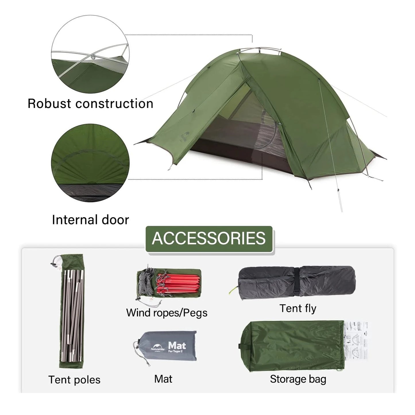 Naturehike Ultralight Camping Tent Waterproof Canopy