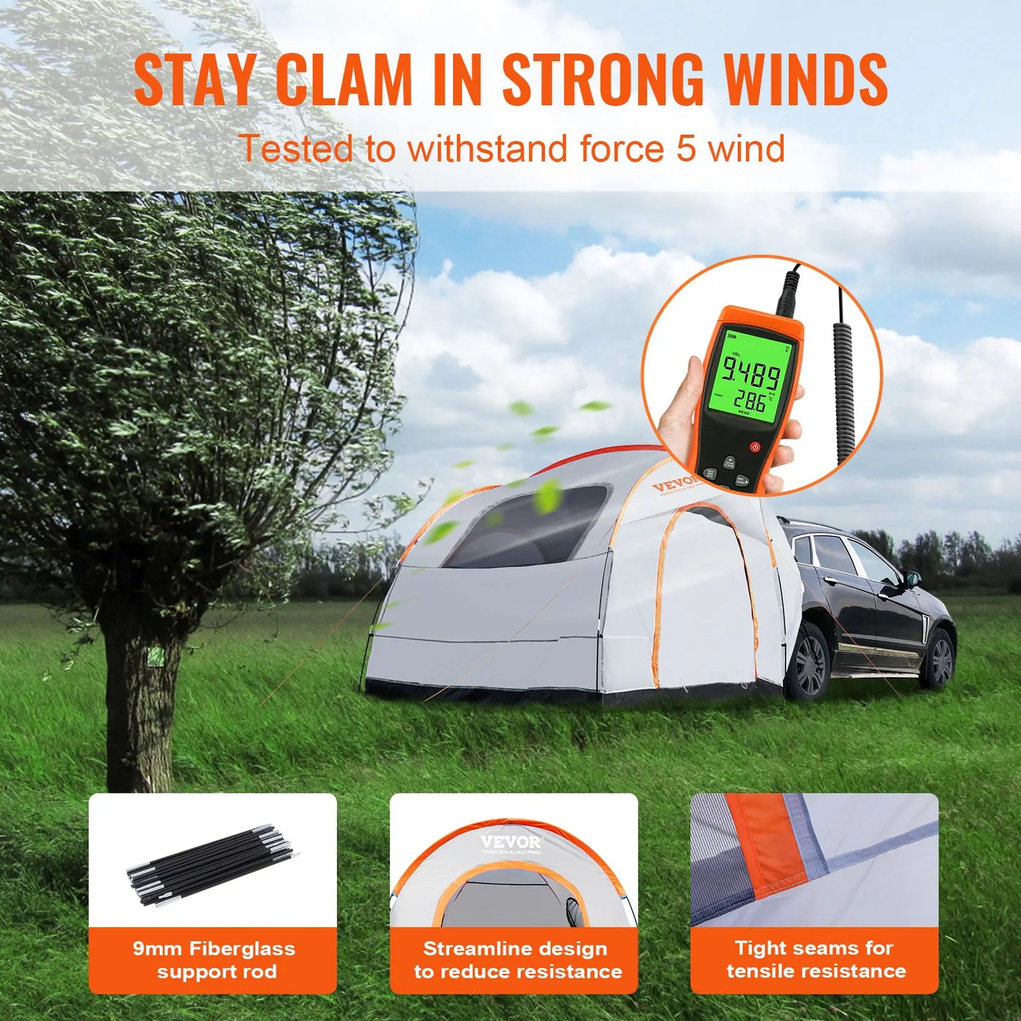 SucceBuy SUV Camping Tent Rain Layer Carry Bag