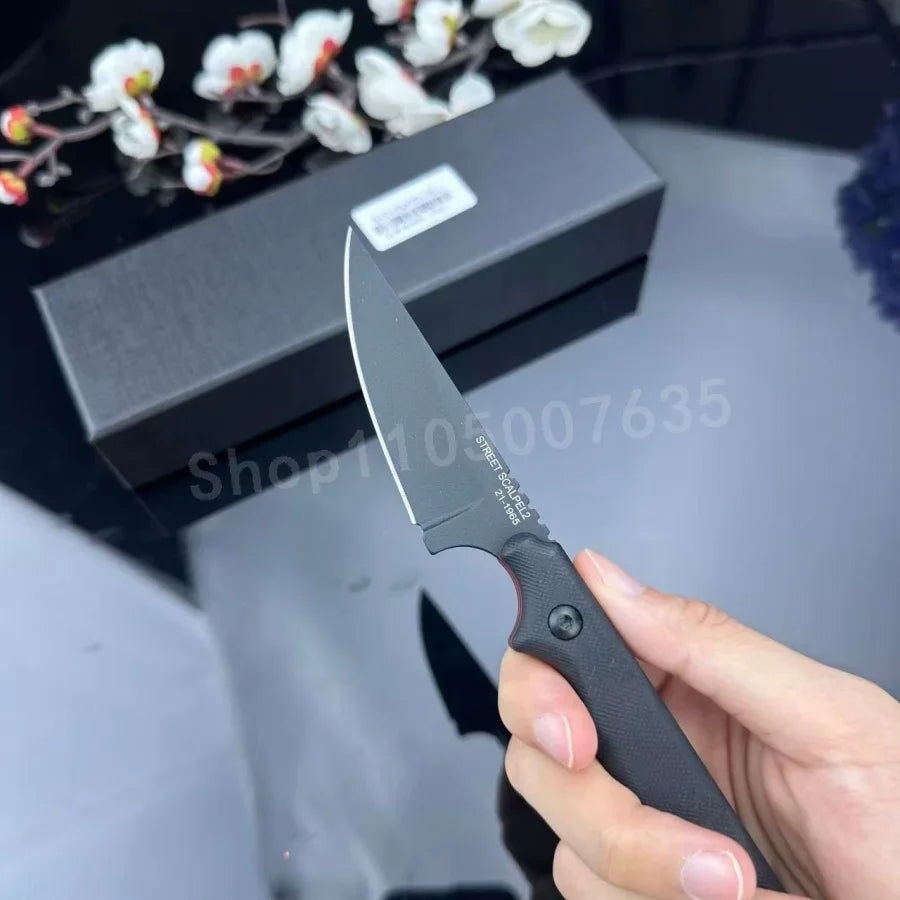 8Cr13Mov Steel Outdoor Survival Knife G10 Handle For EDC