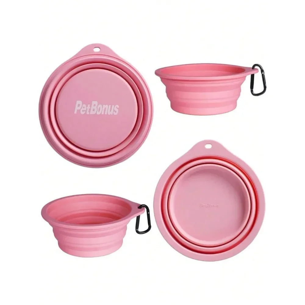 Silicone Collapsible Dog Bowl Portable Travel Dish