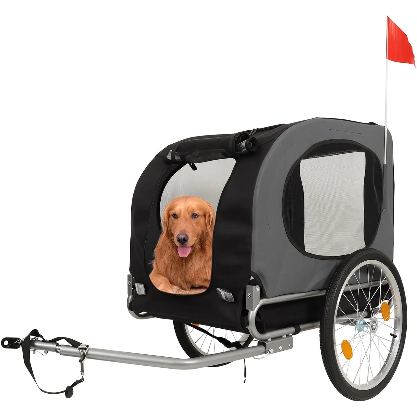 HiMISS Steel Dog Bike Trailer Universal Coupler