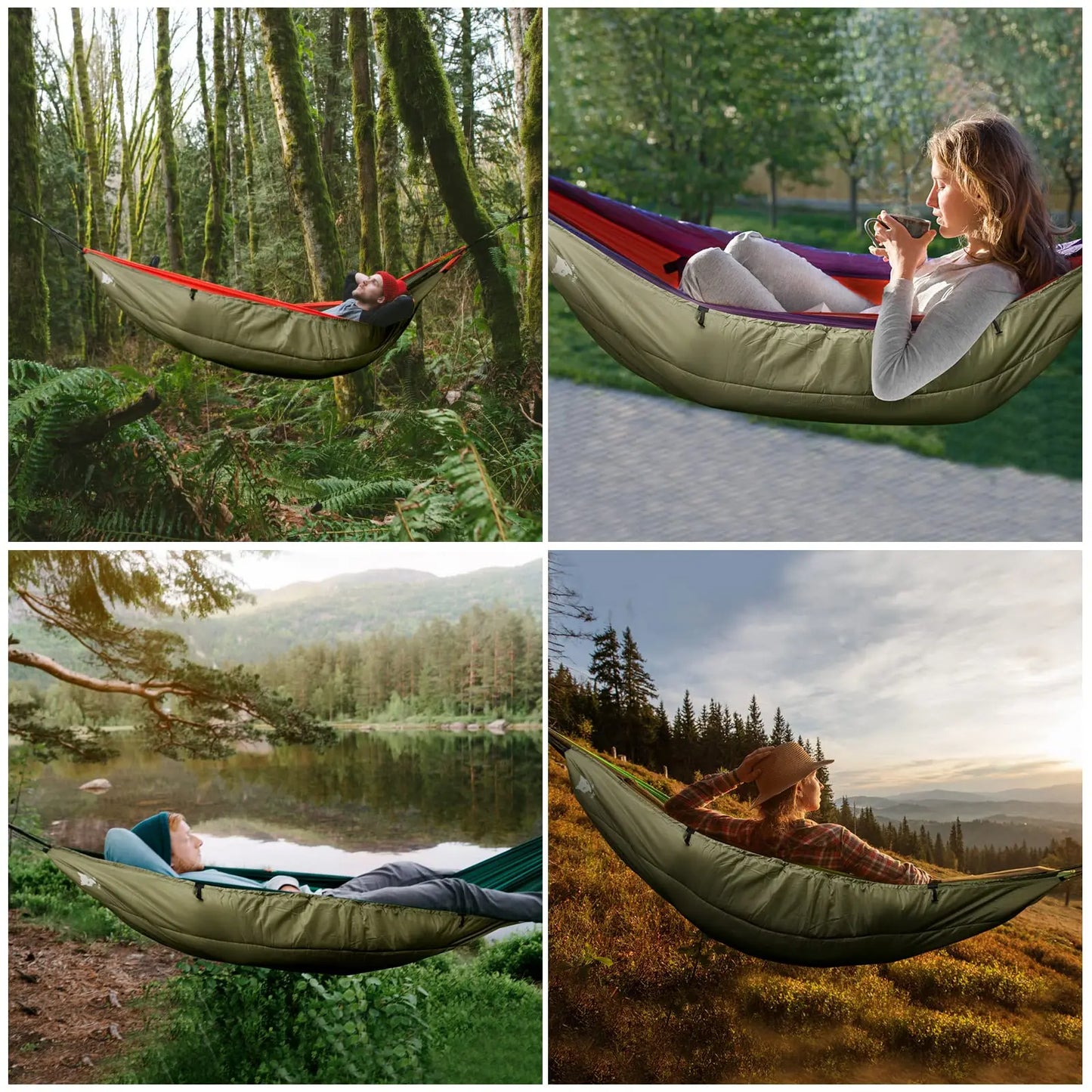 Hammock Underquilt Sleeping Bag 4 Seasons Insulated