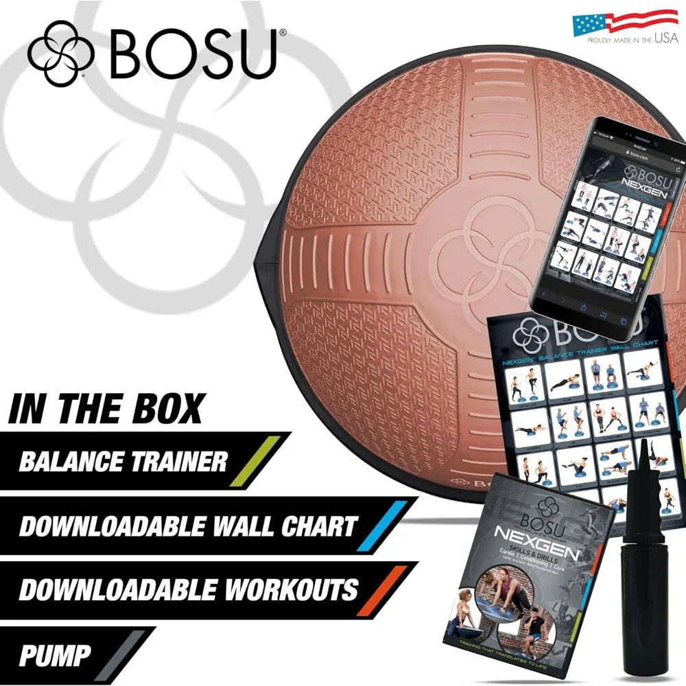 Bosu Half Ball Balance Exercise Trainer For Strength