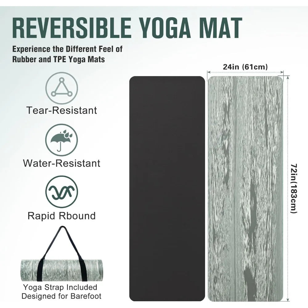 Umineux Extra Thick Natural Rubber Yoga Mat