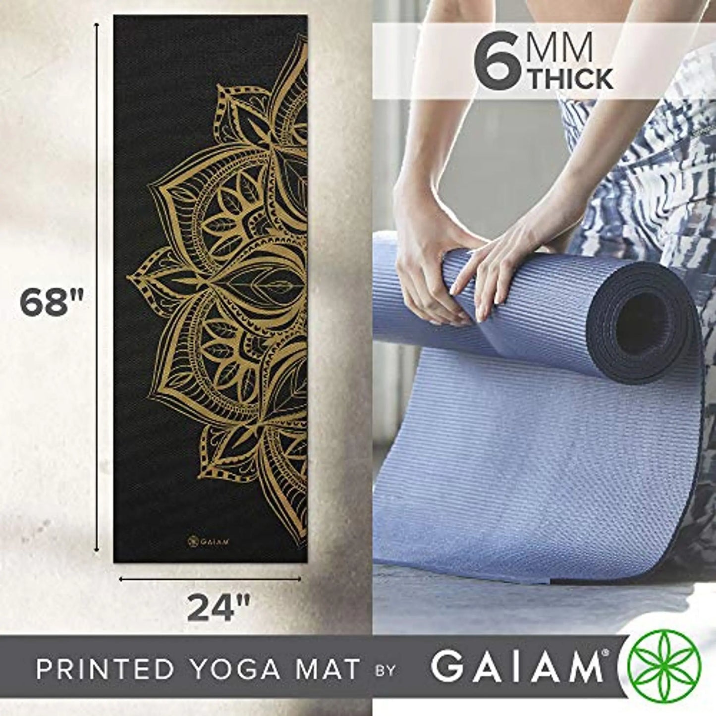 Extra Thick Non Slip Yoga Mat For Pilates And Workouts