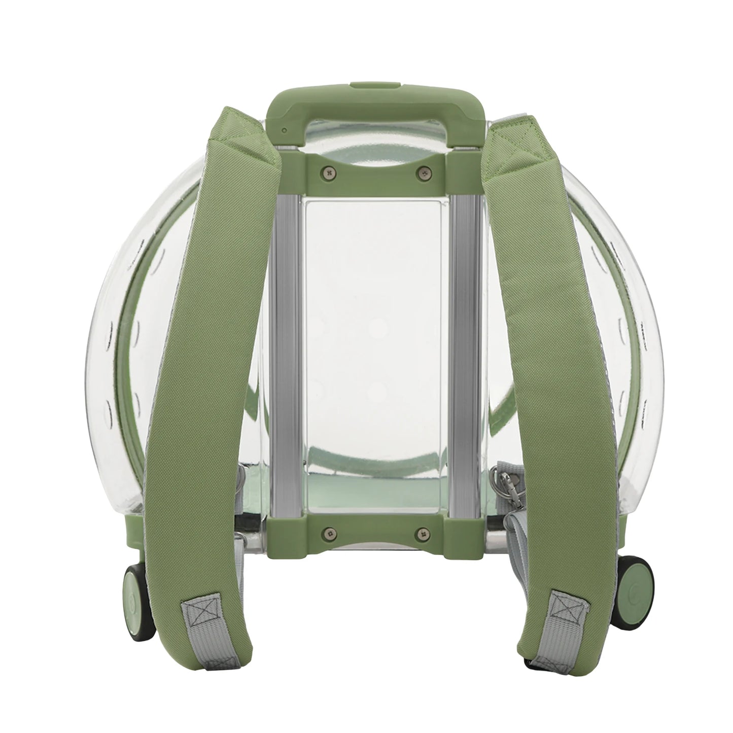 Rolling Cat Carrier With Wheels Clear Bubble