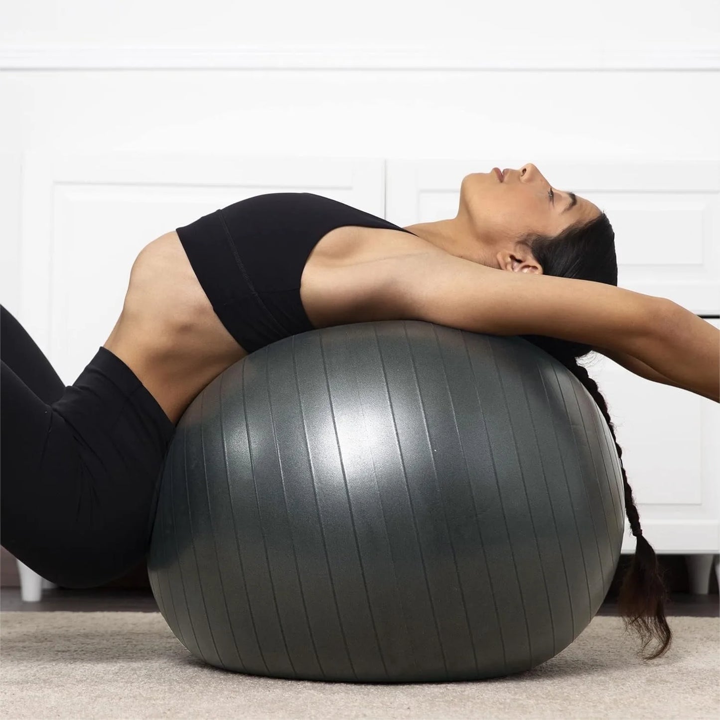 Anti Burst Stability Ball for Yoga and Pilates with Pump