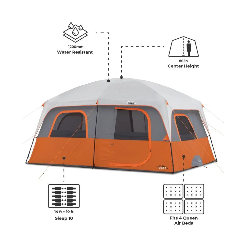 YTYIN Family Camping Tent Large Multi Room Cabin Shelter