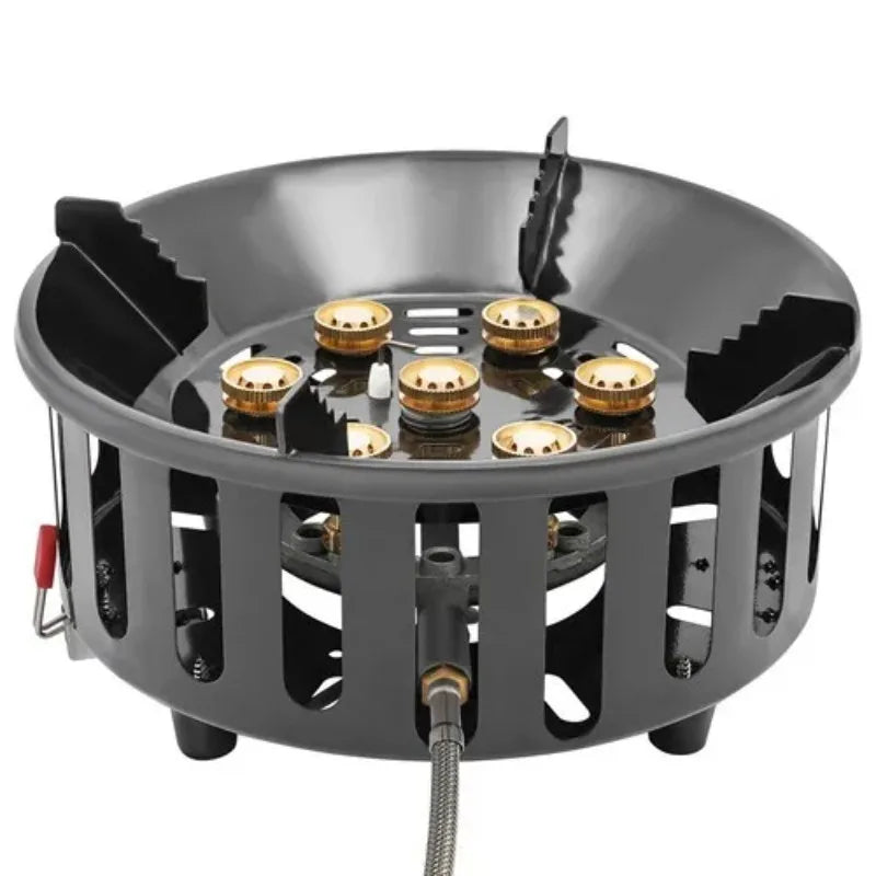 Portable Camping Stove With 3 Adapters 72000 BTU Windproof